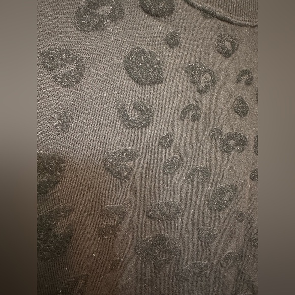 Rails Marlo Flocked Leopard Pullover Sweatshirt Cozy Lounge - Picture 4 of 9